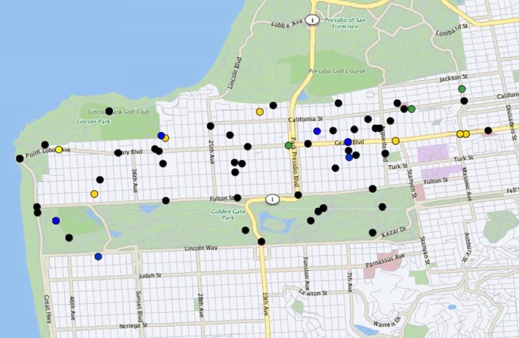 MAP OF CRIMES 73 Incidents from 12/10/18-12/16/18 This newsletter is not intended to be a complete report of all police activity