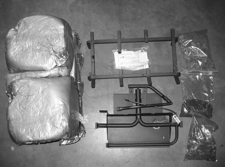 Contents of Package BURNER ASSEMBLY (including pilot and manifold) LOG
