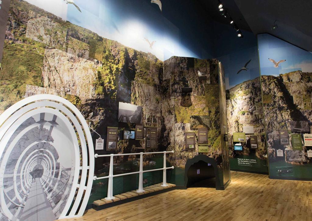 Gobbins Cliff Path A new visitor centre at the iconic Gobbins coastal path in Islandmagee, Co. Antrim has utilised the skills and workmanship of Marcon.