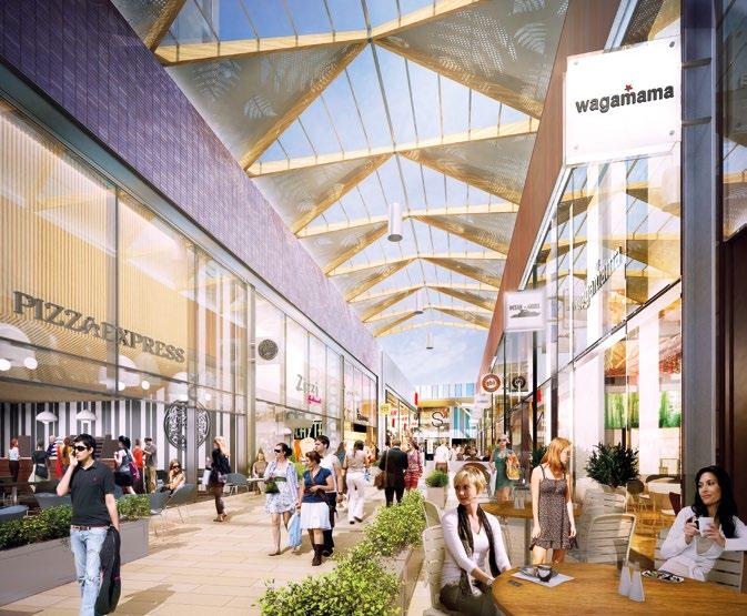 A NEW AND IMPROVED SHOPPING CENTRE Offering soft green landscaping, spaces for entertainment