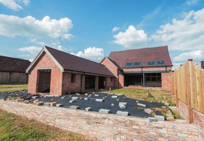 THE BARN SNITTERFIELD FRUIT FARM KING'S LANE A superb opportunity to complete the renovation of a Grade II listed, 17th century Threshing Barn situated on the fringes of