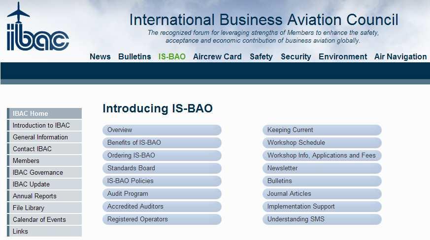 Safety Management System EHEST promotes IS-BAO by IBAC European standard CEN Worksop Agreement Covers more than SMS Helicopter