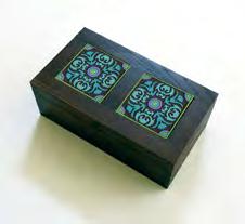 Wooden Tea Boxes with s Rosace 10.6X6X4 27X15X10cm WTHE 992092 Nassij 10.6X6X4 27X15X10cm WTHE 990152 Mosaic Black & White 10.6X6X4 27X15X10cm WTHE 992062 Red 10.