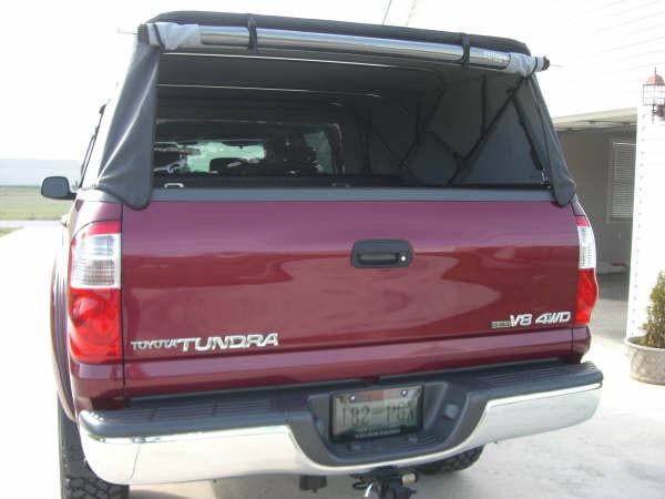 Retracted with boot cover (purchased separately; makes for clean, easy storage on or off the vehicle).
