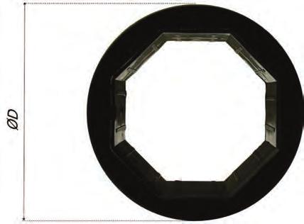 Materiale: plastica Material: lastic FORCEA PER RUO EGNO BRACKET FOR WOODEN REE