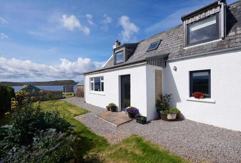 12 ORMISCAIG, AULTBEA IV22 2JJ A charming cottage with artisan food business on the shores of Loch Ewe. Aultbea 1.5 miles. Dingwall 66 miles. Inverness 78 miles.
