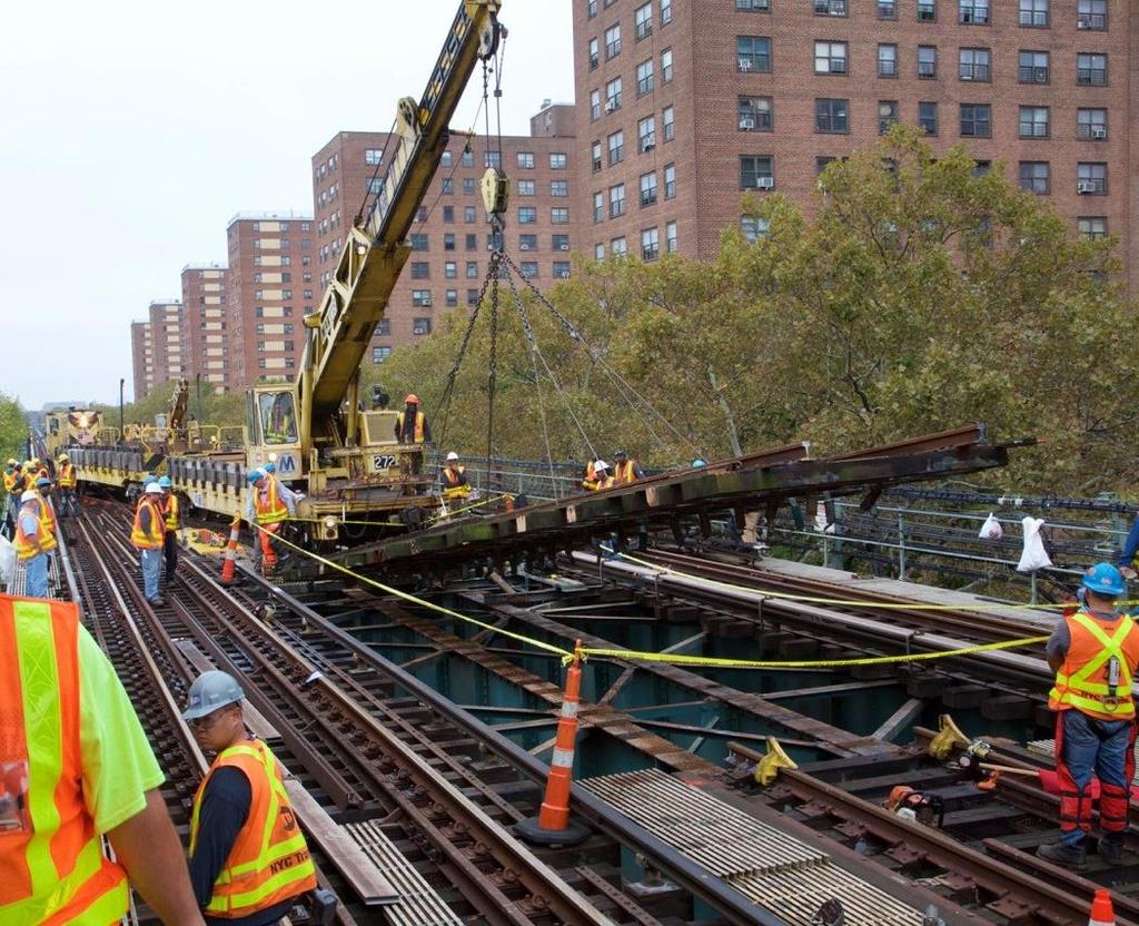 Track Work Winter/Spring 2019: Replacing nearly 5,000 feet of track on the northbound track between 36 Av and 30 Av.