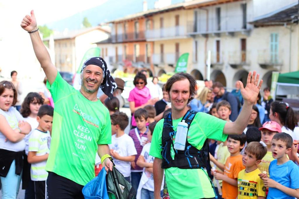 PULISCI E CORRI the first edition 2015: from Valle d Aosta to Liguria 2 eco-runners -