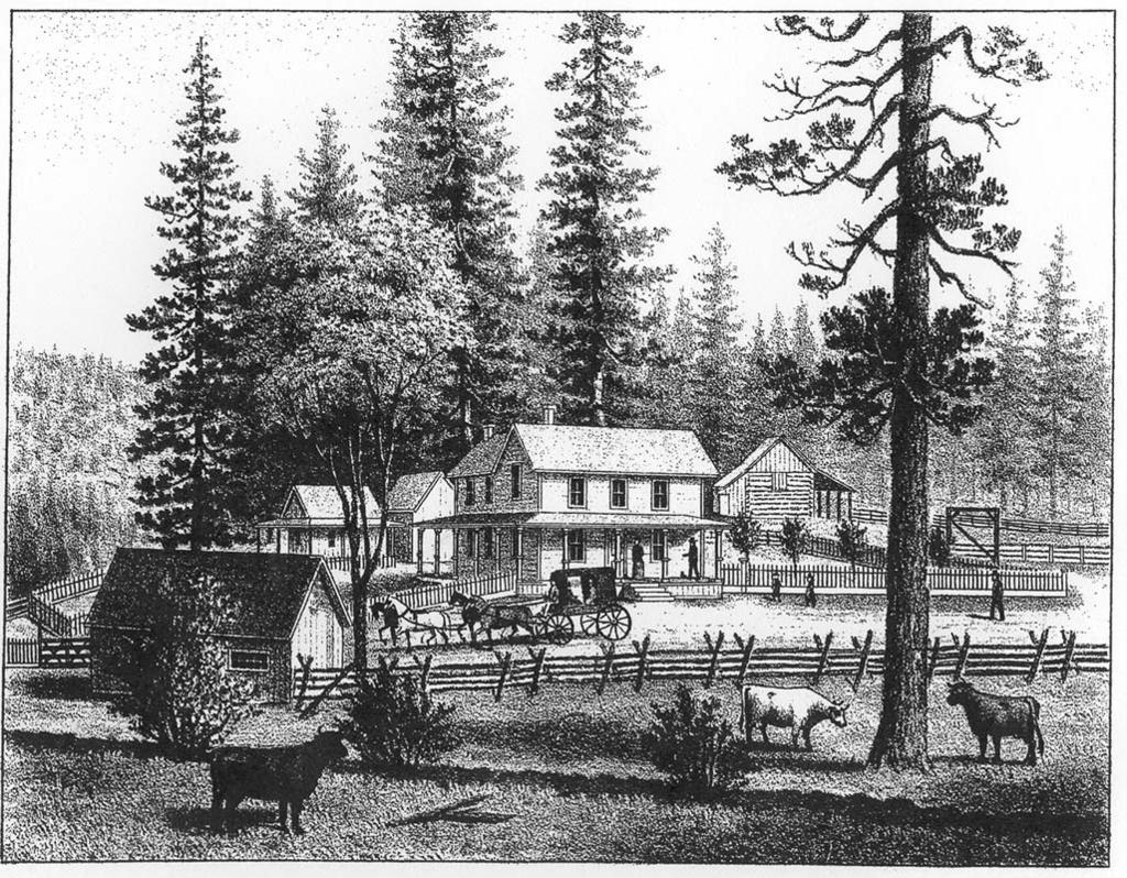 Residence and Hotel of Joseph B. Mullen - Concow Circa 1882 other boats already available on the lake.