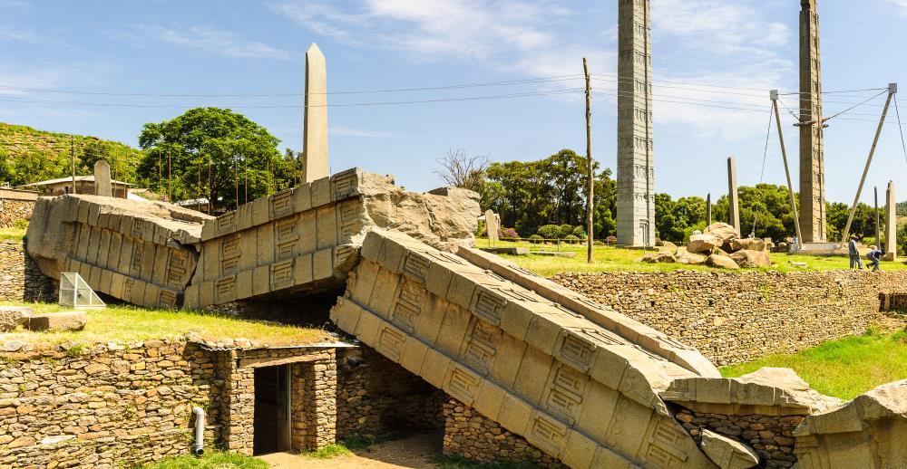 Axum was Ethiopia s capital during the long Axumite reign (est. 5 th -century BC to 10 th -century AD), and was thus at the heart of one Africa s greatest and oldest empires.