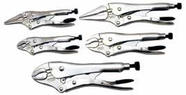 LOCKING PLIERS - OPEN STOCK Exclusive 9254 steel jaw components offer increased core strength over Chrome Molybdenum or Chrome Vanadium jaws Jaw hardness increases below the surface allowing for