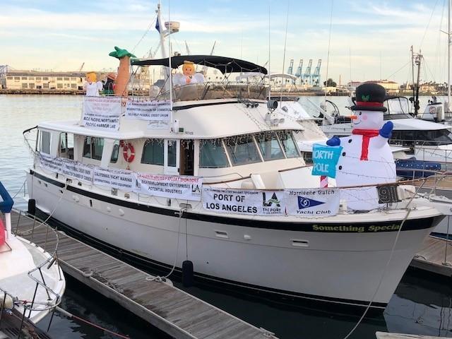 Something Special placed third in the Holiday Spirit category at the LA Harbor Annual Boat Parade on Saturday, December 2 I d like to reach out to the other yacht club members that joined us on our