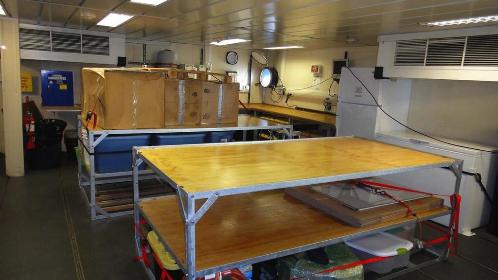 MGL12-08 Line Islands Cruise Starboard Side Forward Dry Lab Lab was outfitted with new tables,