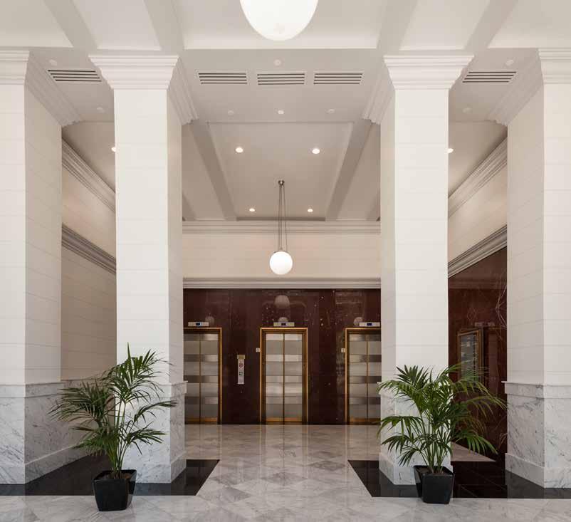 Fully Renovated Lobby Now Complete Building Amenities: Building size: 105,000 SF 1,374 2,036 RSF available Lease rate: $19.00 FS lower level, $29.