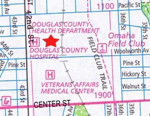 Monthly meetings are at the Douglas County Health Center. See map and directions below.
