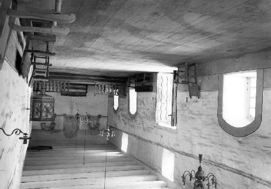 An undated photograph of the interior