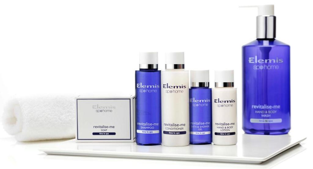 ELEMIS Amenities Elemis adds the essence of spa luxury to your guests experience The