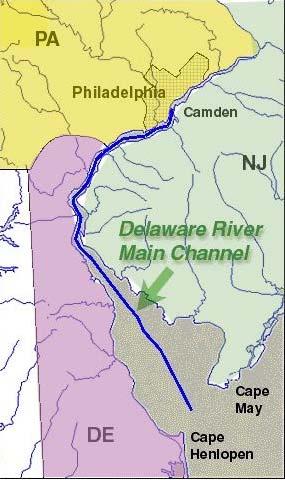 Delaware River Channel Deepening Project Facts Increase the depth of the Main Channel from 40 ft to 45 ft from the mouth of the Delaware Bay