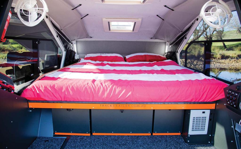 THE TVAN CAMPING ADVANTAGE WHY THE TVAN IS BETTER THAN ALL HARD FLOOR / FLIP OVER CAMPERS SLEEP UNDER A HARD ROOF WITH NO FLAPPING CANVAS INTERIOR REFINEMENTS Protected from insects and the elements