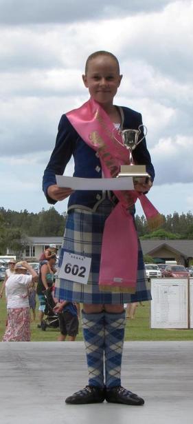 Most Points Waipu Caledonian Society Cup Ellie McRae, Whangarei Runner Up Brooke Aukett, Warkworth Local Competitor Most Points Brooke