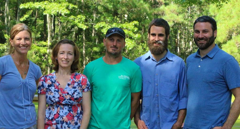 Staff Pictured from left: Jennifer Gilbreath, Conservation Coordinator, Lora Eddy, Coastal Engagement Coordinator, Aaron McCall, Northeast