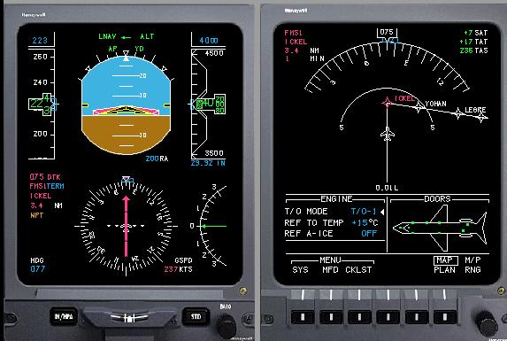ERJ FSTD Flight Instruments and Panels