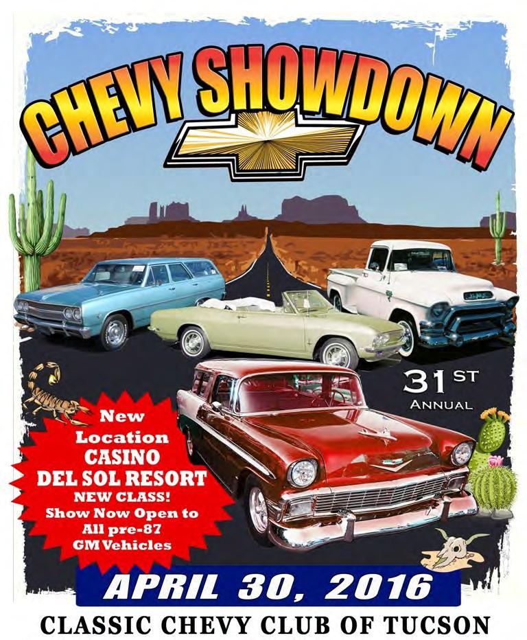 Initial dues are $19 for individuals and $22 for families (includes one name tag) Make checks payable to the Tucson Corvair Association and mail to the TCA Treasurer.