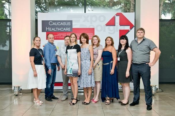Exhibitors were given certificates in several nominations: Caucasus Healthcare: