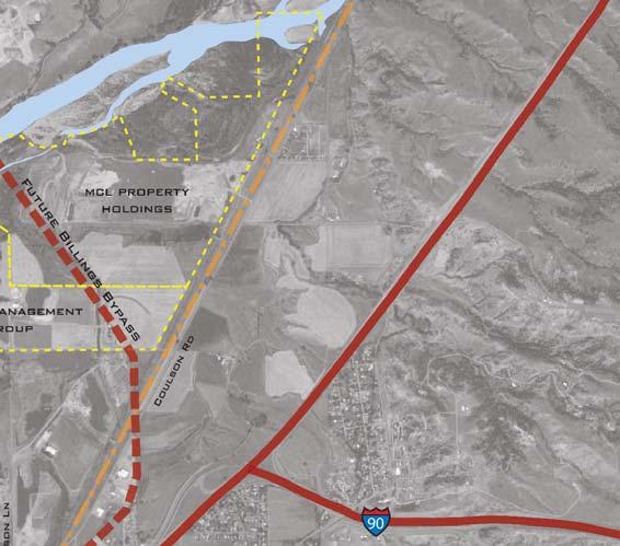 Impact of the proposed Billings Bypass Feasibility of a rail transloading facility Availability of services/utilities Project and Community Context The study area lies adjacent to Interstates 90 and