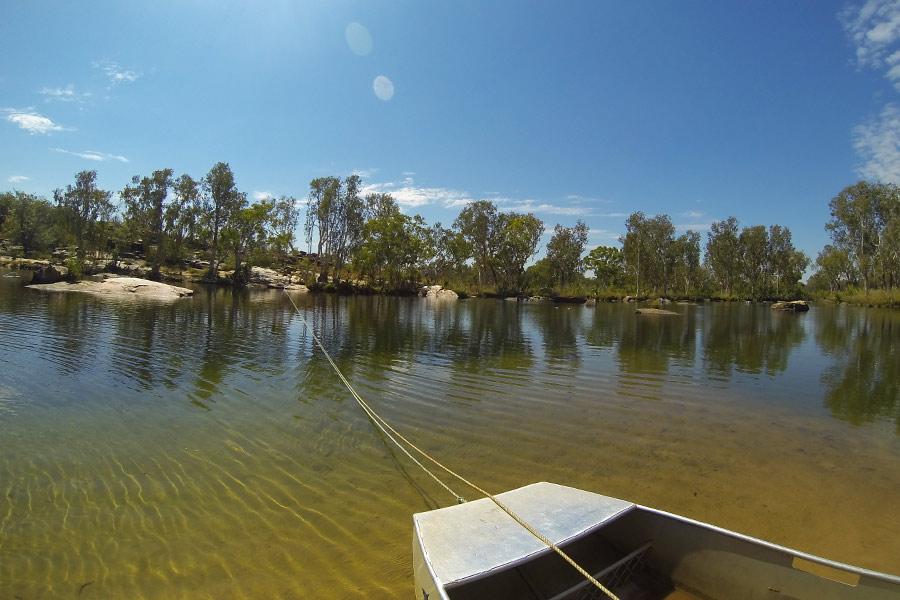 A trip to Manning Gorge is worth it, just to get out on the water!