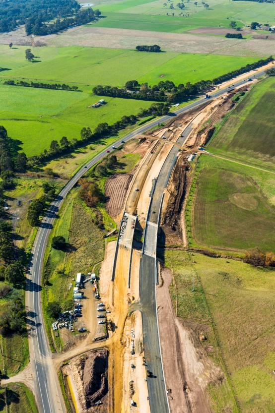 Major Projects Princes Highway East Duplication, Traralgon to Sale Construction Projects: Flynn to Rosedale Approximately 8.