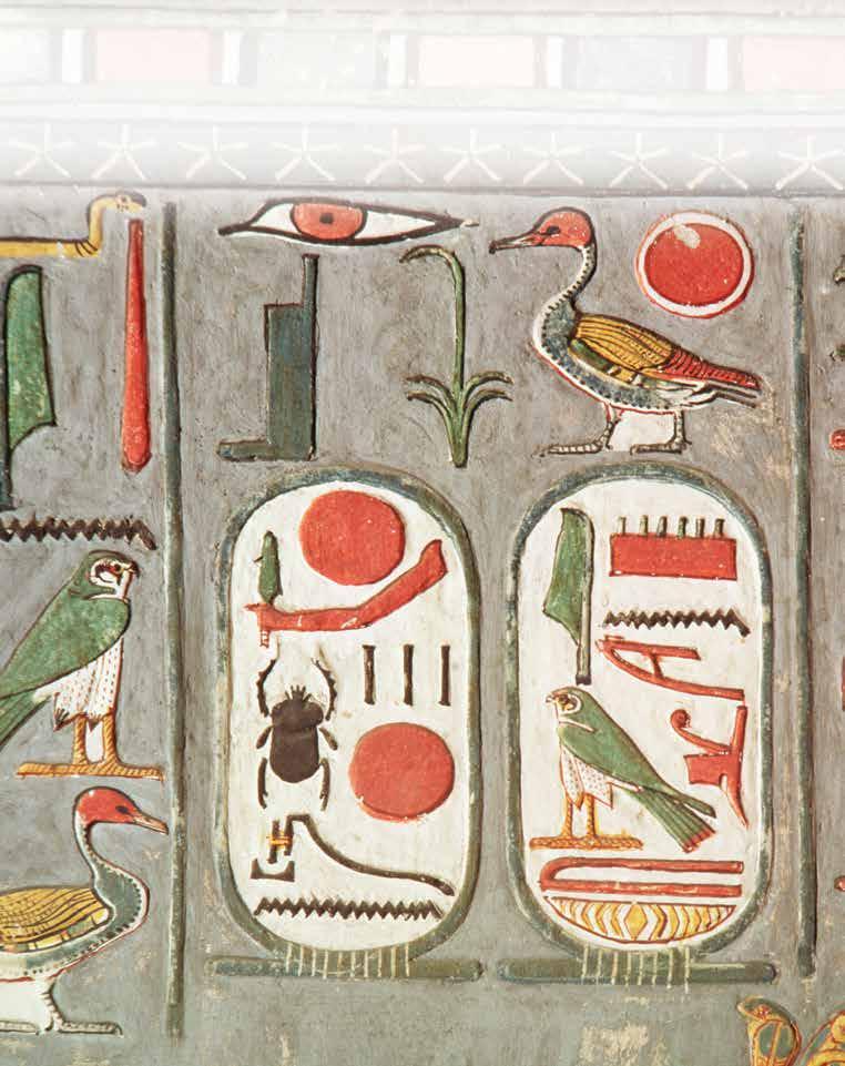 18 Hieroglyphs look like pictures.