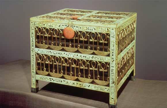 This box, found in King Tut s tomb, was made to hold jewelry.