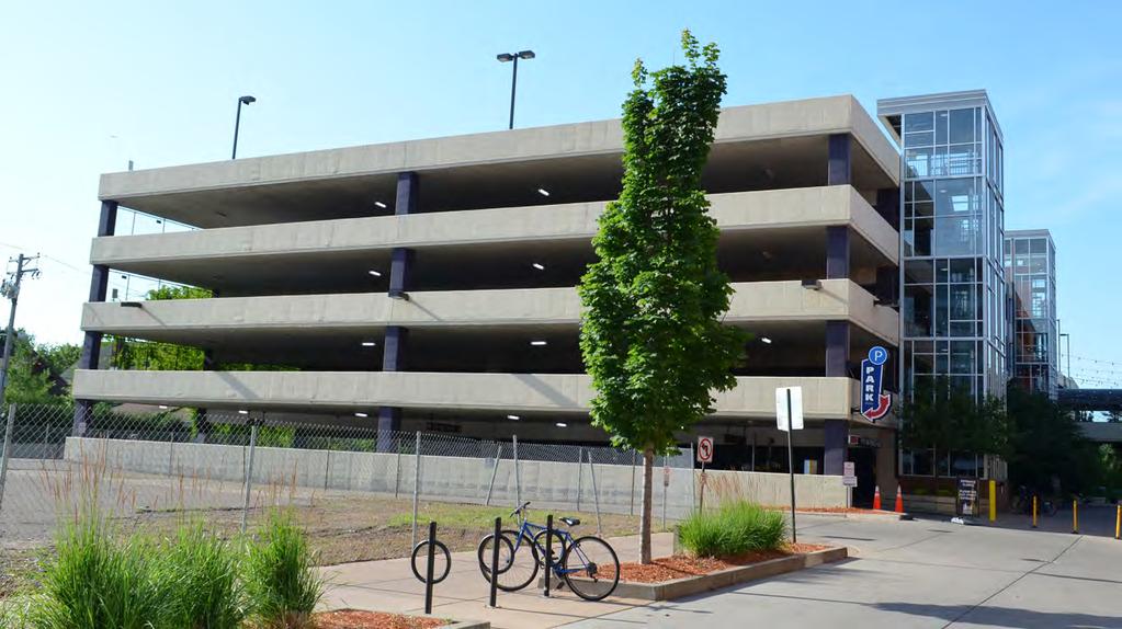 Calhoun Square Ramp is the largest parking ramp in Uptown.