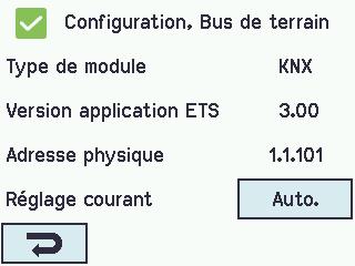 14.17.1 Configuration KNX Vue d'ensemble du bus KNX configuration de l'objet Vue d'ensemble des objets KNX. Une direction doit être configurée pour chaque objet KNX.
