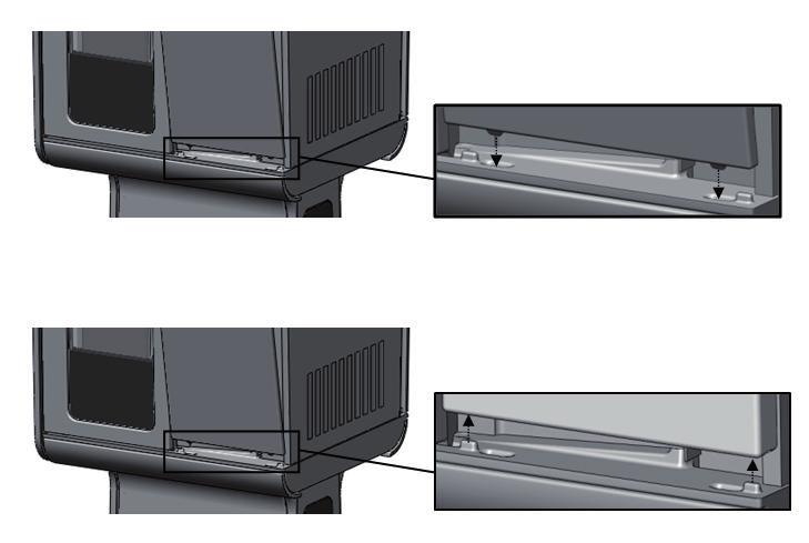 Remove the side panels by loosening the retaining screws.