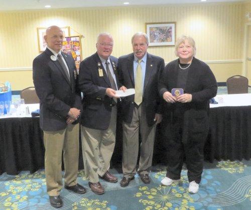 Uplinger: Lion Donna Lavallee received the Robert J Uplinger Distinguished Service Award at The Grand Island Lions Installation and Awards Banquet on June 8 th.