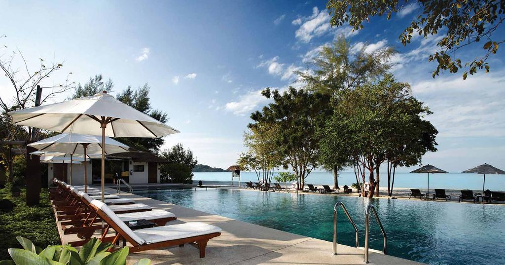 CENTARA CHAAN TALAY RESORT & VILLAS TRAT Thailand s easternmost province, bordering Cambodia, Trat is a tropical escape destination that is nonetheless only an hour by air from Bangkok, or four hours