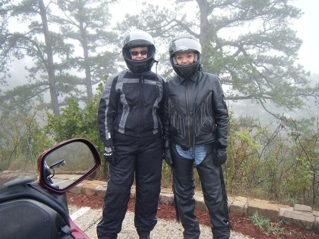 the ride, in fact we couldn't see very well because of the fog and rain