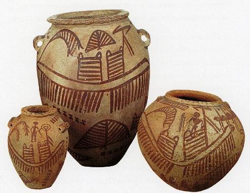 Pre-dynastic pots at Oxford University in England By about 5500 BC, small tribes living in the Nile valley had developed into a series of cultures demonstrating firm control of agriculture and animal