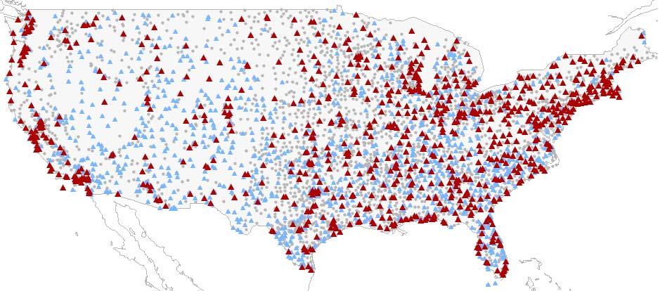 Airport System in the United States Case Study Analysis Density of the airport network: 14,800 airports, Very low ratio of population over number of airports (i.e. 20,300), Airport runway capabilities: 5100 with paved runways, 1800 with a runway longer than 5,000 ft.