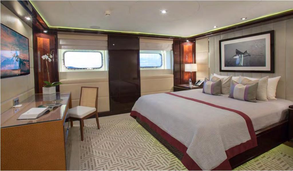 GUEST CABINS King stateroom (can adjoin with twin stateroom to