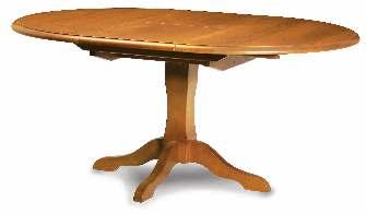 Dining Small Oval Extension Table - Closed size