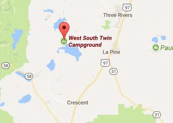 La Pine West South Twin Campground Park #8866272 Restrooms Rate: $16 Wickiup Reservoir South Twin Lake Biking, hiking, wildlife viewing, fishing,