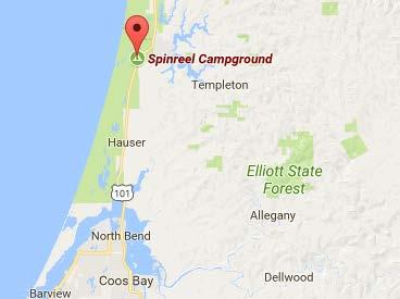 North Bend Spinreel Campground Park #8866286 Restrooms Rate: $20 Pacific Coast Beaches Oregon Dunes National Area Biking, hiking, wildlife viewing, fishing, boating, swimming, From