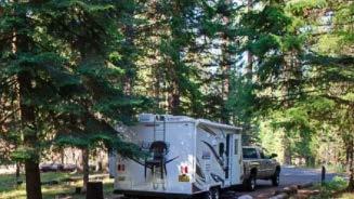Ochoco Divide Campground will be on your right, just past Ochoco Divide Sno-Park and just before the summit.