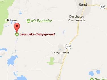 Bend Lava Lake Campground Park #8866203 Restrooms, laundry Rate: $16 Bend, OR (541) 383-4000 Lava Lake Deschutes National Forest Biking, hiking, fishing, swimming, boating, horseback riding