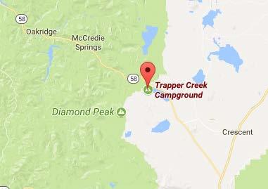 Crescent Lake Trapper Creek Campground Park #8866229 Restrooms Rate: $16-$18 Crescent Lake, OR (541) 338-7869 Odell Lake Biking, hiking,