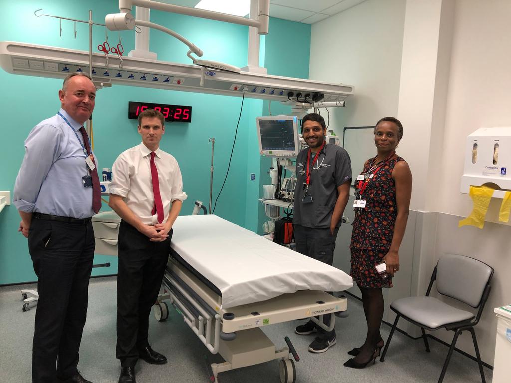The new A&E, or Emergency Department, at Croydon University Hospital (Mayday), opened to the public in December.