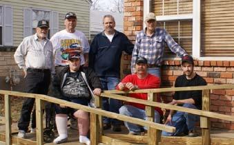 Bennie has Parkinson's Disease and recently received a wheel chair. At the DACC Christmas party, David Graves and I discussed this and decided we would build him a ramp ASAP on Sunday December 14th.